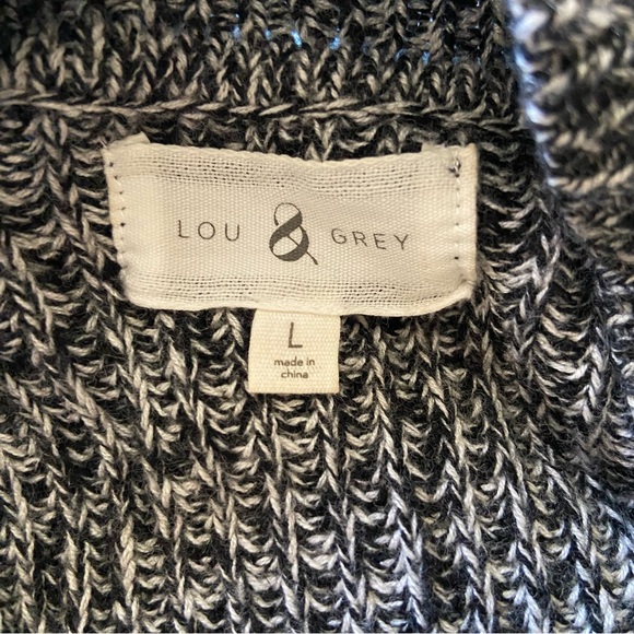 Lou & Grey Lagenlook Knit Cardigan Sweater Merino Wool Casual Cozy Open Front - Picture 2 of 5